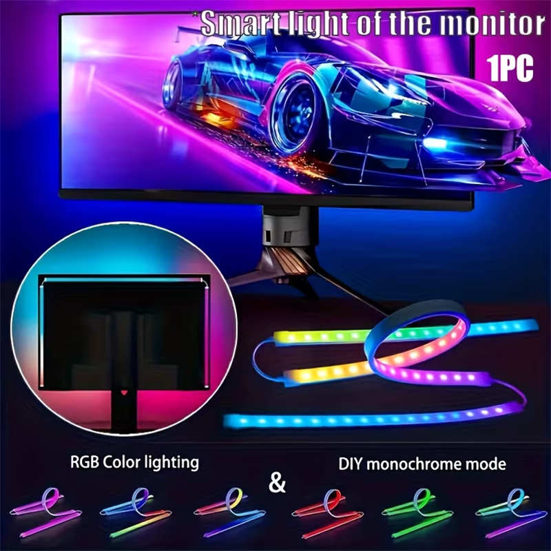 Led Strip Lights - Bande lumineuse de jeu RGB, rétroéclairage