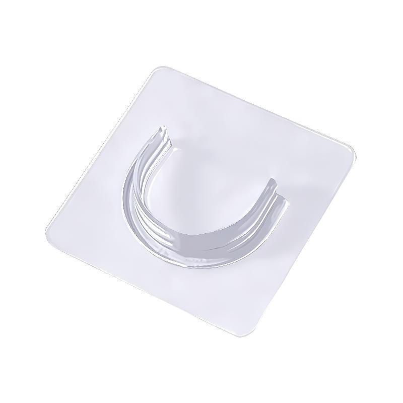 Curtain Rods - 4 supports adhésifs transparents pour tringles