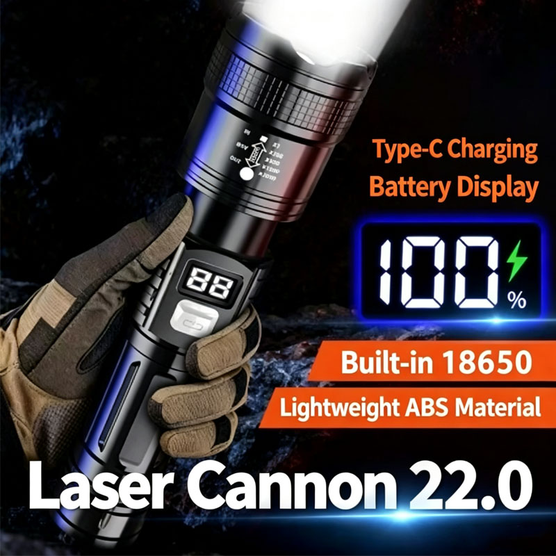 Tape Measure - Lampe torche tactique à laser avec