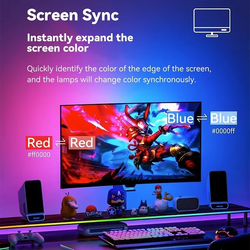 Bande lumineuse de jeu RGB, ré - Led Strip Lights avis et prix