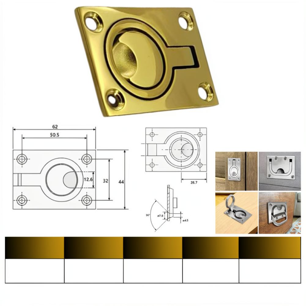 Poignée à anneau encastrée en  - Door Handle avis et prix