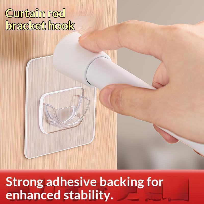 4 supports adhésifs transparen - Curtain Rods avis et prix