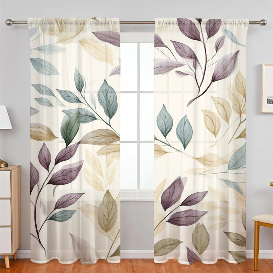 2 rideaux transparents, motif  - Curtain Rods avis et prix