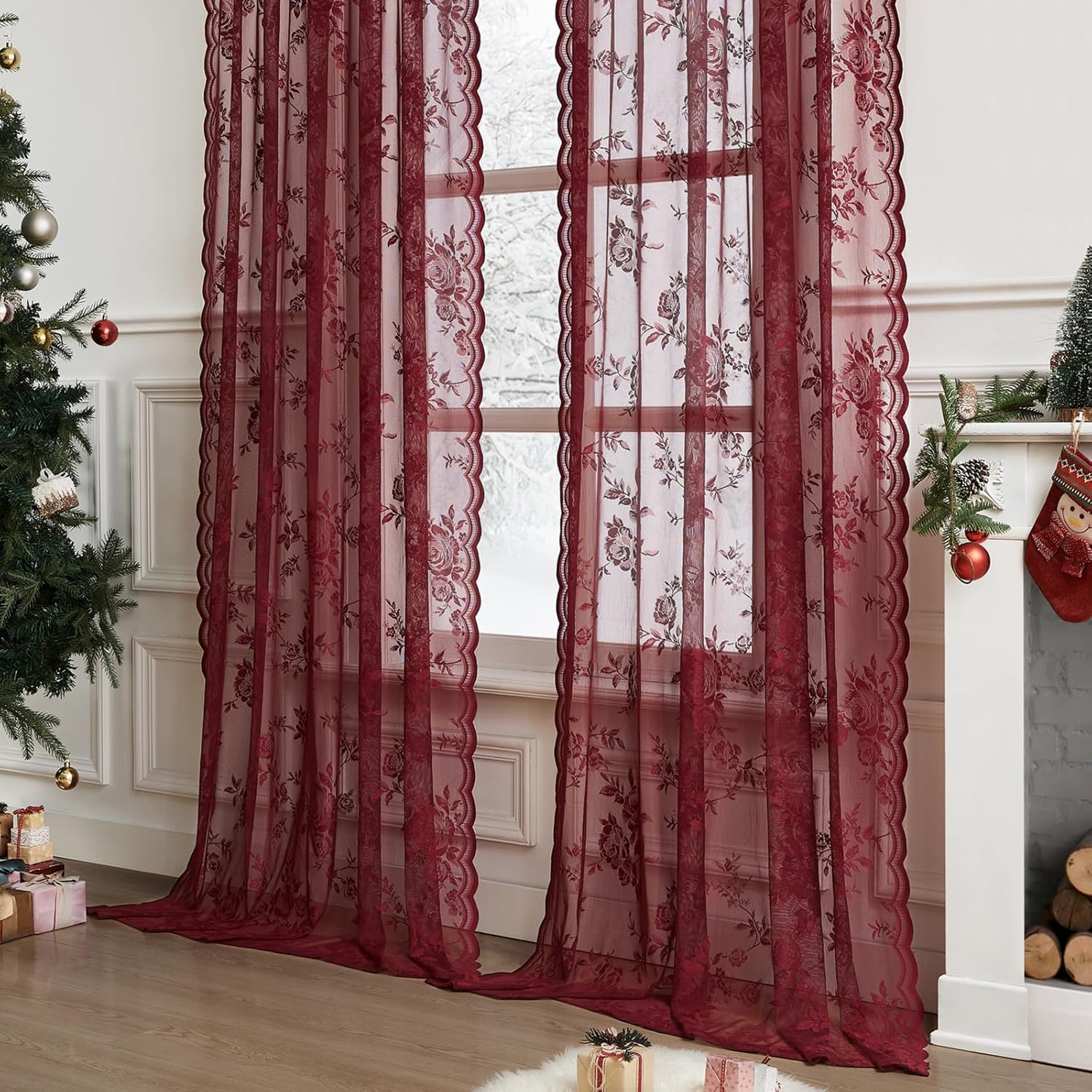 1 pièce de rideau en dentelle  - Curtain Rods avis et prix