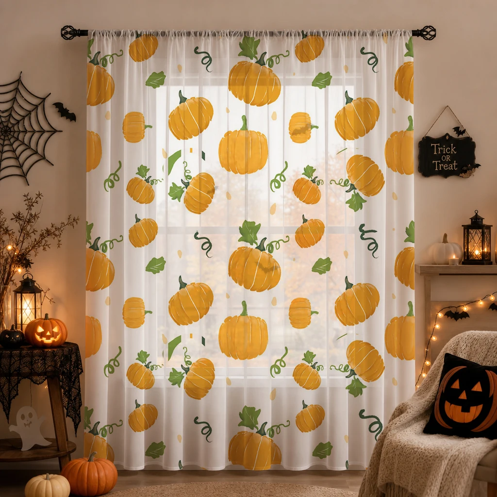 Rideau transparent d'Halloween - Curtain Rods avis et prix